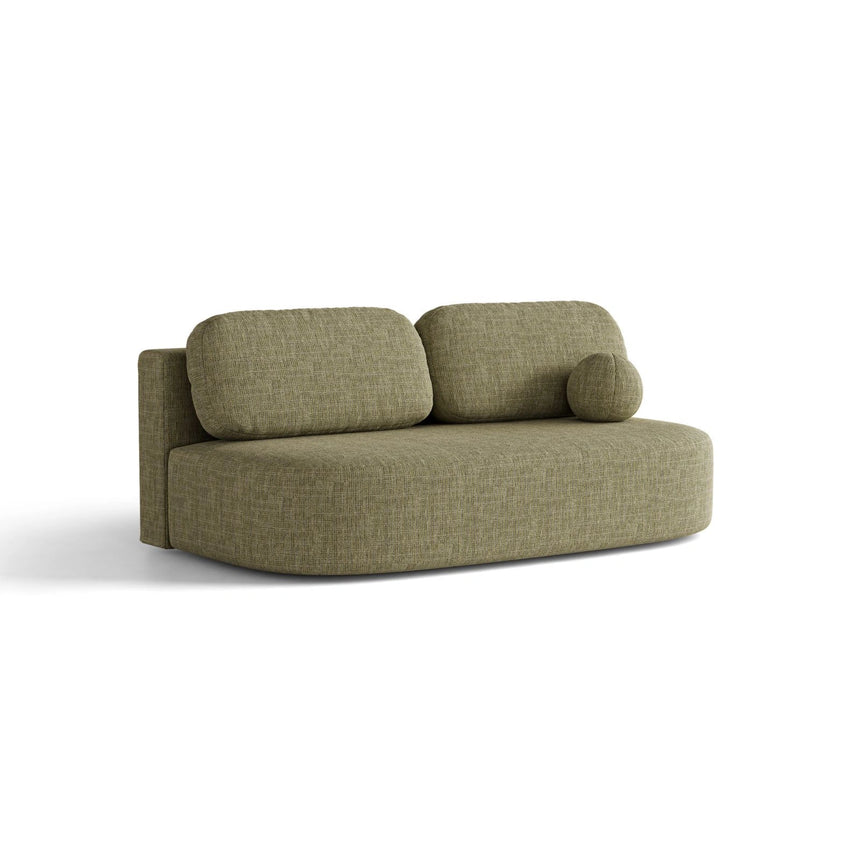 Ravello 3-Sitzer Sofa mit Schlaffunktion, ausklappbar, aus Strukturstoff in Oliv (Baltimore Pistachio), 202x110 cm von Ferrani Interiors – Bild 2