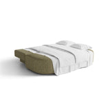 Ravello 3-Sitzer Sofa mit Schlaffunktion, ausklappbar, aus Strukturstoff in Oliv (Baltimore Pistachio), 202x110 cm von Ferrani Interiors – Bild 6