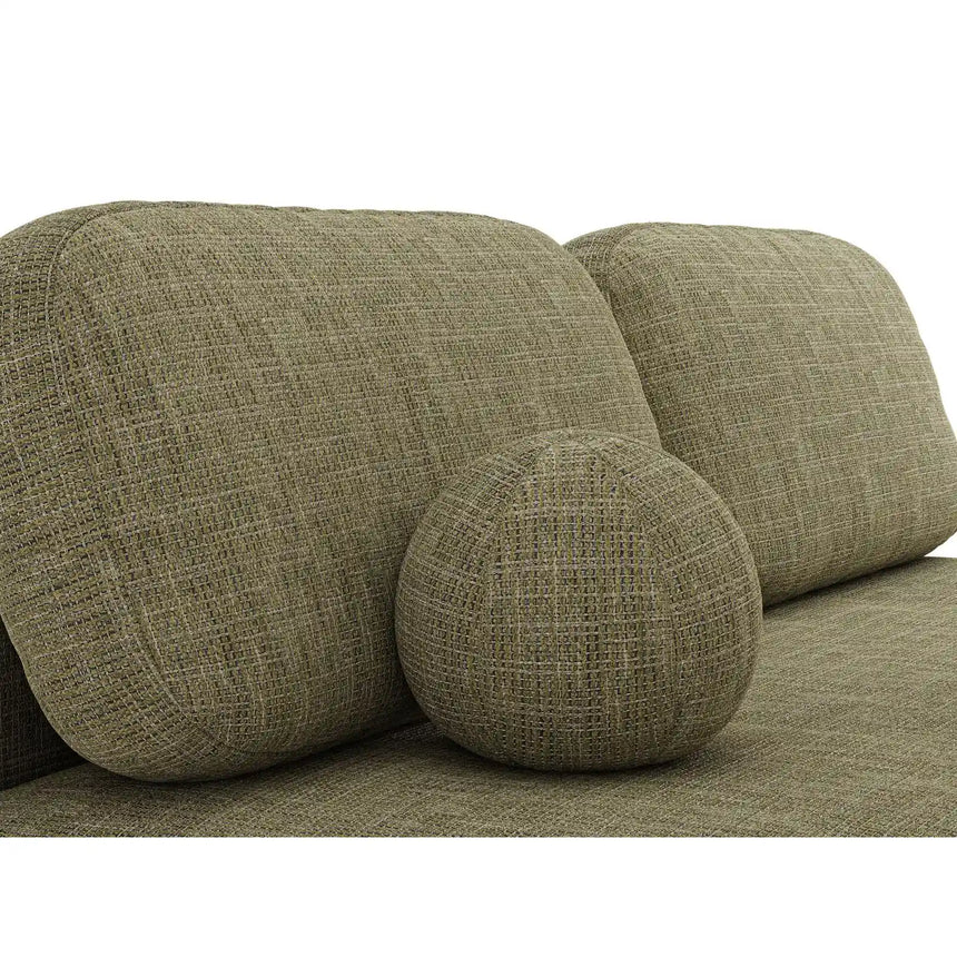 Ravello 3-Sitzer Sofa mit Schlaffunktion, ausklappbar, aus Strukturstoff in Oliv (Baltimore Pistachio), 202x110 cm von Ferrani Interiors – Bild 7