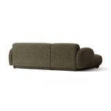Treviso 3-Sitzer Ecksofa links aus Bouclé in Amazonasgrün (Miles Forest), 244x148 cm von Ferrani Interiors – Bild 5