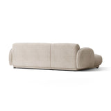 Treviso 3-Sitzer Ecksofa links aus Bouclé in Beige meliert (Miles Sand), 244x148 cm von Ferrani Interiors – Bild 5