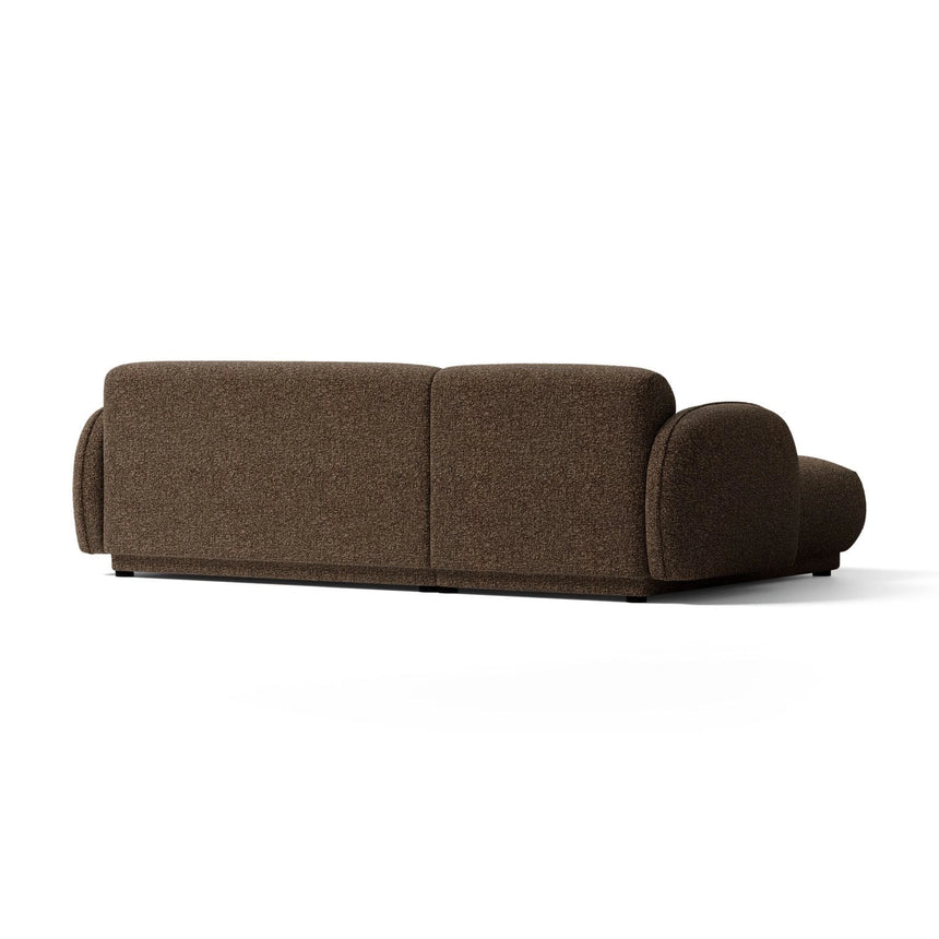 Treviso 3-Sitzer Ecksofa links aus Bouclé in Braun (Miles Chocolate), 244x148 cm von Ferrani Interiors – Bild 5
