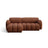 Treviso 3-Sitzer Ecksofa links aus Bouclé in Terrakotta (Miles Rust), 216x148 cm von Ferrani Interiors – Bild 1