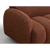 Treviso 3-Sitzer Ecksofa links aus Bouclé in Terrakotta (Miles Rust), 244x148 cm von Ferrani Interiors – Bild 6