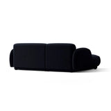 Treviso 3-Sitzer Ecksofa links aus Samt in Königsblau (Casino Deep Blue), 216x148 cm von Ferrani Interiors – Bild 5