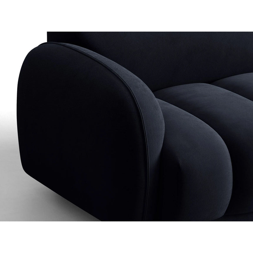 Treviso 3-Sitzer Ecksofa links aus Samt in Königsblau (Casino Deep Blue), 216x148 cm von Ferrani Interiors – Bild 6