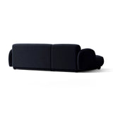 Treviso 3-Sitzer Ecksofa links aus Samt in Königsblau (Casino Deep Blue), 244x148 cm von Ferrani Interiors – Bild 5