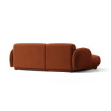 Treviso 3-Sitzer Ecksofa links aus Samt in Terrakotta (Casino Terracota), 216x148 cm von Ferrani Interiors – Bild 5