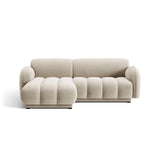 Treviso 3-Sitzer Ecksofa links aus Samt oder Boucle, 216x148 cm von Ferrani Interiors – Bild 1
