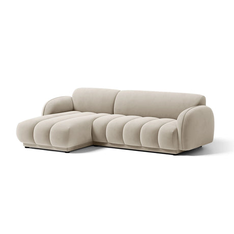 Treviso 3-Sitzer Ecksofa links aus Samt oder Boucle, 244x148 cm von Ferrani Interiors – Bild 3