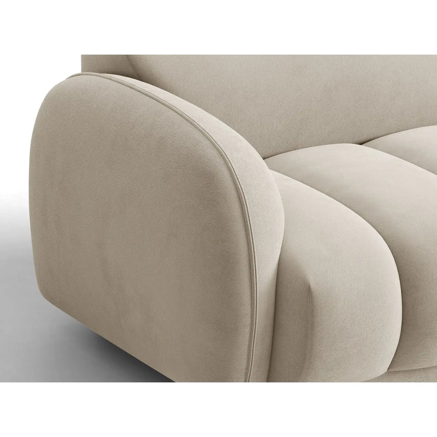 Treviso 3-Sitzer Ecksofa links aus Samt oder Boucle, 244x148 cm von Ferrani Interiors – Bild 6