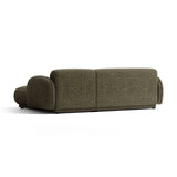 Treviso 3-Sitzer Ecksofa rechts aus Bouclé in Amazonasgrün (Miles Forest), 244x148 cm von Ferrani Interiors – Bild 5