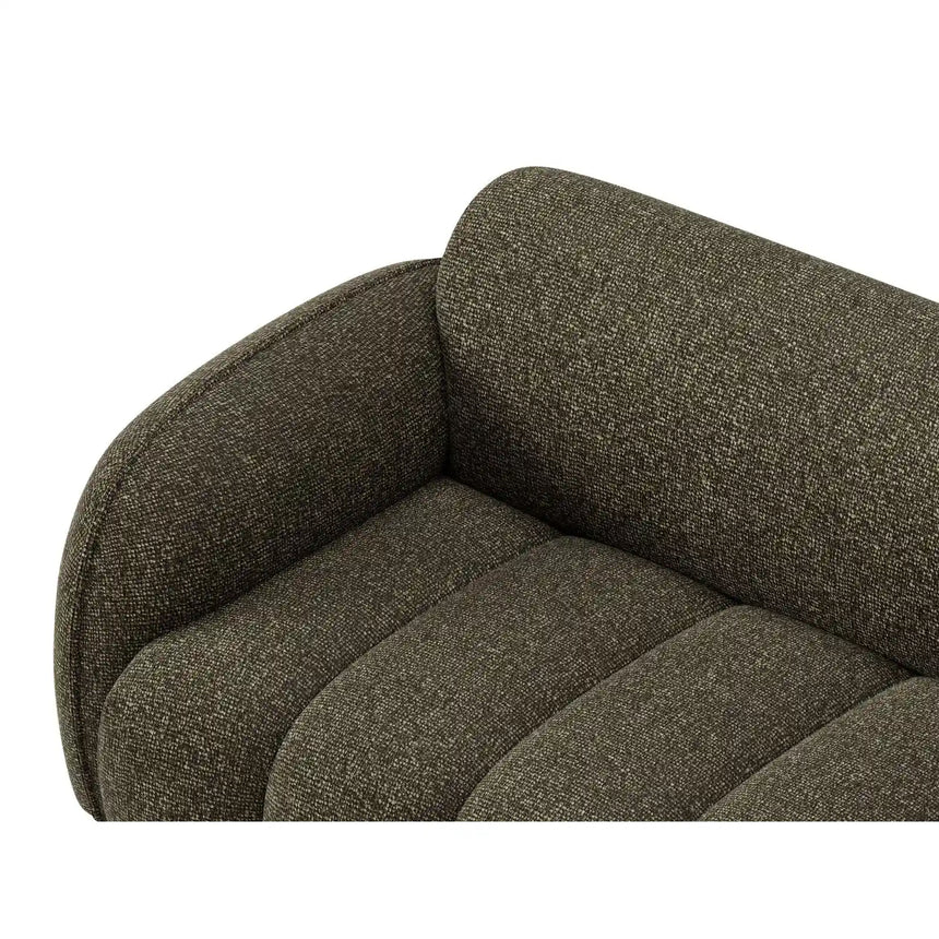 Treviso 3-Sitzer Ecksofa rechts aus Bouclé in Amazonasgrün (Miles Forest), 244x148 cm von Ferrani Interiors – Bild 7