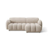 Treviso 3-Sitzer Ecksofa rechts aus Bouclé in Beige meliert (Miles Sand), 216x148 cm von Ferrani Interiors – Bild 1