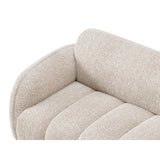 Treviso 3-Sitzer Ecksofa rechts aus Bouclé in Beige meliert (Miles Sand), 216x148 cm von Ferrani Interiors – Bild 7