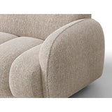 Treviso 3-Sitzer Ecksofa rechts aus Bouclé in Beige meliert (Miles Sand), 244x148 cm von Ferrani Interiors – Bild 6