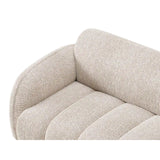 Treviso 3-Sitzer Ecksofa rechts aus Bouclé in Beige meliert (Miles Sand), 244x148 cm von Ferrani Interiors – Bild 7