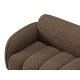 Treviso 3-Sitzer Ecksofa rechts aus Bouclé in Braun (Miles Chocolate), 216x148 cm von Ferrani Interiors – Bild 7