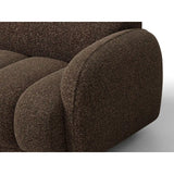 Treviso 3-Sitzer Ecksofa rechts aus Bouclé in Braun (Miles Chocolate), 244x148 cm von Ferrani Interiors – Bild 6