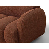 Treviso 3-Sitzer Ecksofa rechts aus Bouclé in Terrakotta (Miles Rust), 216x148 cm von Ferrani Interiors – Bild 6
