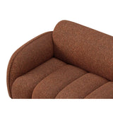 Treviso 3-Sitzer Ecksofa rechts aus Bouclé in Terrakotta (Miles Rust), 216x148 cm von Ferrani Interiors – Bild 7