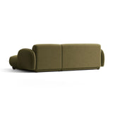 Treviso 3-Sitzer Ecksofa rechts aus Samt in Hellgrün (Casino Forest), 244x148 cm von Ferrani Interiors – Bild 5