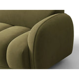 Treviso 3-Sitzer Ecksofa rechts aus Samt in Hellgrün (Casino Forest), 244x148 cm von Ferrani Interiors – Bild 6