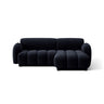 Treviso 3-Sitzer Ecksofa rechts aus Samt in Königsblau (Casino Deep Blue), 216x148 cm von Ferrani Interiors – Bild 1