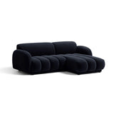 Treviso 3-Sitzer Ecksofa rechts aus Samt in Königsblau (Casino Deep Blue), 216x148 cm von Ferrani Interiors – Bild 3