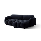 Treviso 3-Sitzer Ecksofa rechts aus Samt in Königsblau (Casino Deep Blue), 216x148 cm von Ferrani Interiors – Bild 4