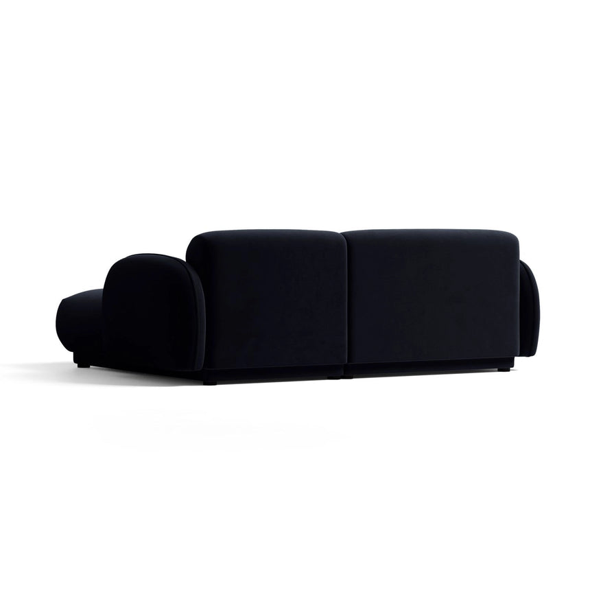 Treviso 3-Sitzer Ecksofa rechts aus Samt in Königsblau (Casino Deep Blue), 216x148 cm von Ferrani Interiors – Bild 5