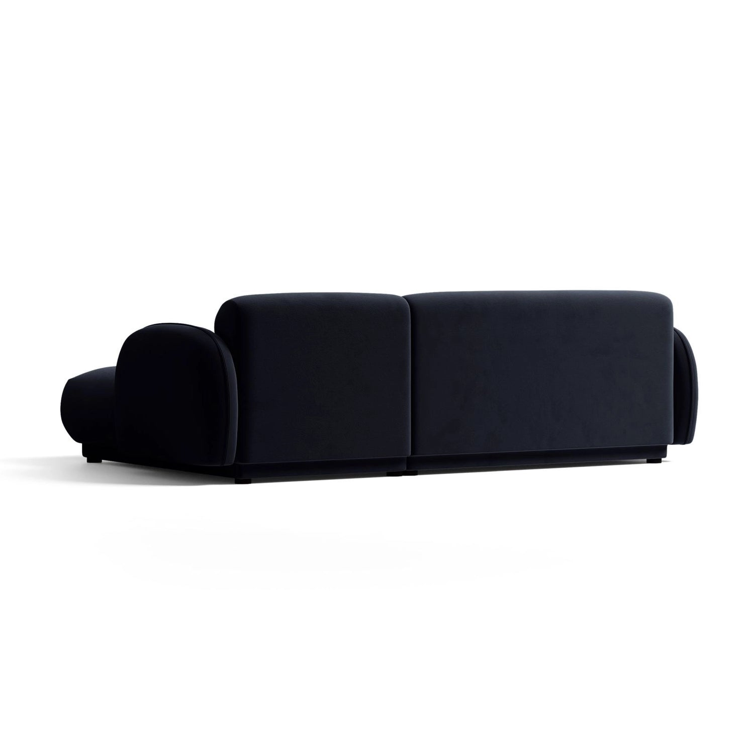 Treviso 3-Sitzer Ecksofa rechts aus Samt in Königsblau (Casino Deep Blue), 244x148 cm von Ferrani Interiors – Bild 5