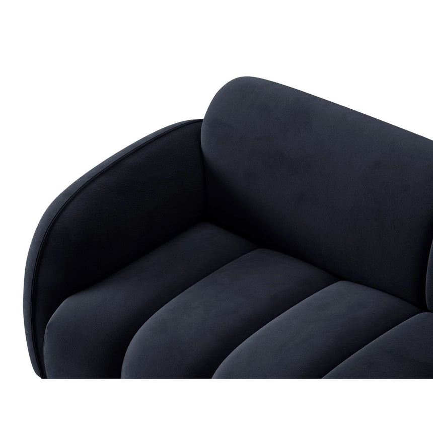 Treviso 3-Sitzer Ecksofa rechts aus Samt in Königsblau (Casino Deep Blue), 244x148 cm von Ferrani Interiors – Bild 7