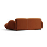 Treviso 3-Sitzer Ecksofa rechts aus Samt in Terrakotta (Casino Terracota), 216x148 cm von Ferrani Interiors – Bild 5