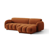Treviso 3-Sitzer Ecksofa rechts aus Samt in Terrakotta (Casino Terracota), 244x148 cm von Ferrani Interiors – Bild 4