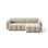 Treviso 3-Sitzer Ecksofa rechts aus Samt oder Boucle, 216x148 cm von Ferrani Interiors – Bild 1