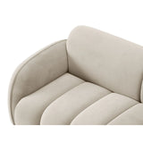 Treviso 3-Sitzer Ecksofa rechts aus Samt oder Boucle, 216x148 cm von Ferrani Interiors – Bild 7