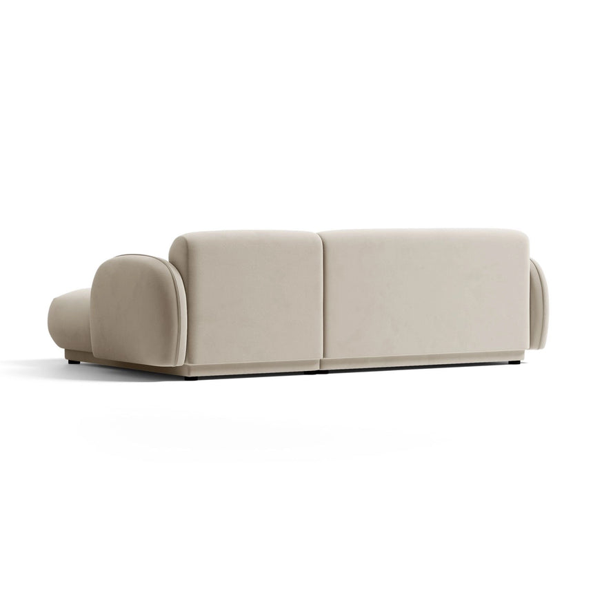 Treviso 3-Sitzer Ecksofa rechts aus Samt oder Boucle, 244x148 cm von Ferrani Interiors – Bild 5