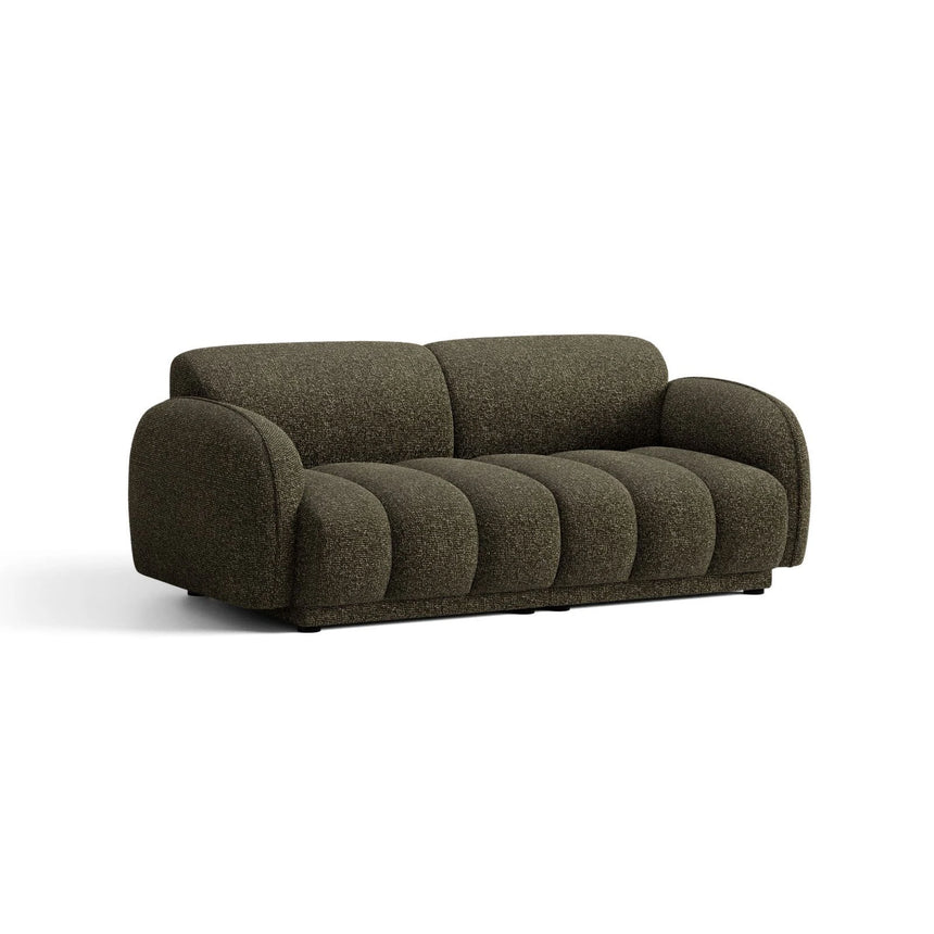Treviso 3-Sitzer Sofa aus Bouclé in Amazonasgrün (Miles Forest), 196x88 cm von Ferrani Interiors – Bild 3