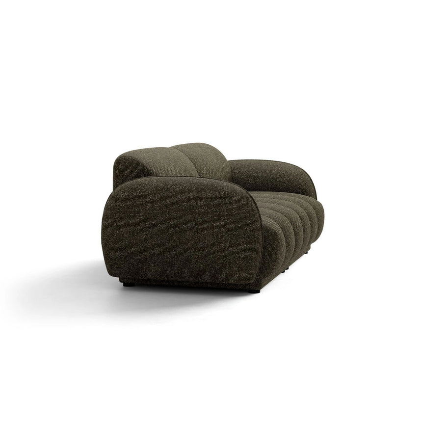 Treviso 3-Sitzer Sofa aus Bouclé in Amazonasgrün (Miles Forest), 196x88 cm von Ferrani Interiors – Bild 4