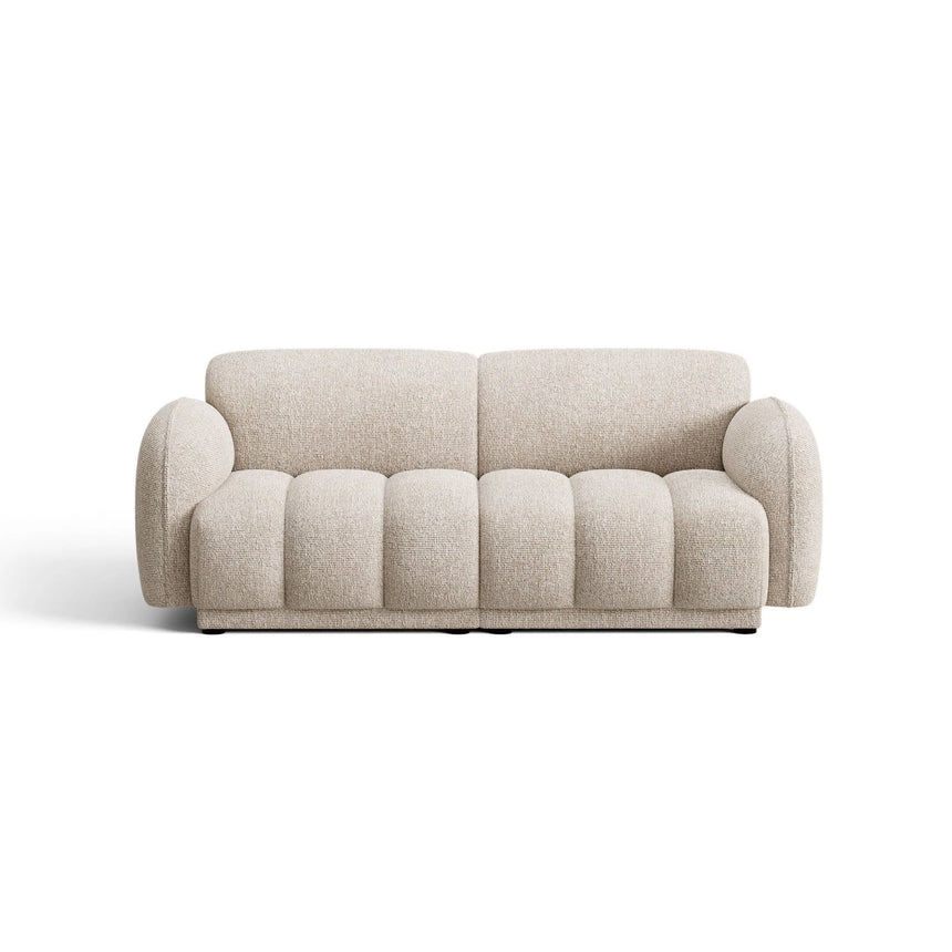 Treviso 3-Sitzer Sofa aus Bouclé in Beige meliert (Miles Sand), 196x88 cm von Ferrani Interiors – Bild 1
