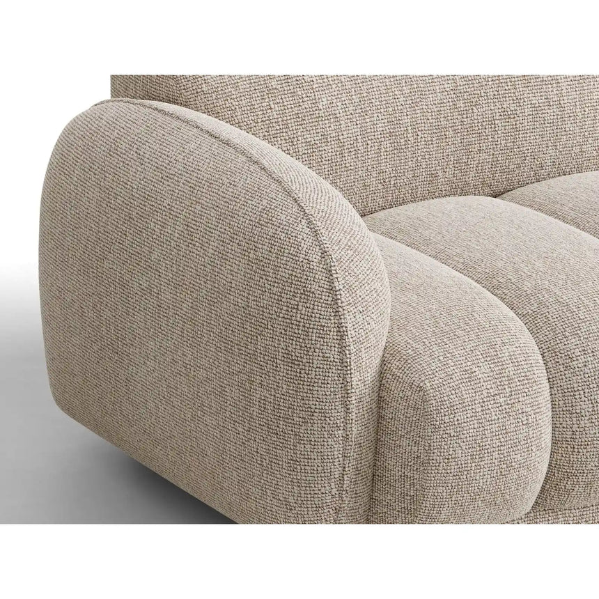 Treviso 3-Sitzer Sofa aus Bouclé in Beige meliert (Miles Sand), 196x88 cm von Ferrani Interiors – Bild 6