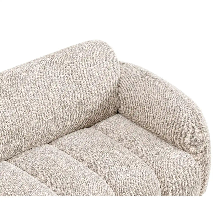 Treviso 3-Sitzer Sofa aus Bouclé in Beige meliert (Miles Sand), 196x88 cm von Ferrani Interiors – Bild 7