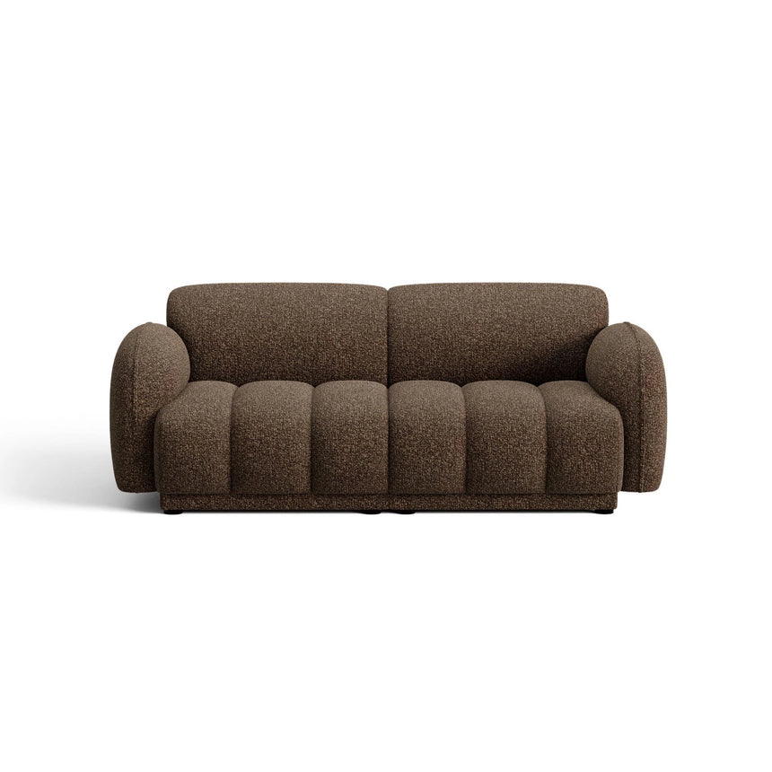 Treviso 3-Sitzer Sofa aus Bouclé in Braun (Miles Chocolate), 196x88 cm von Ferrani Interiors – Bild 1