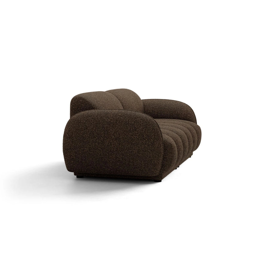 Treviso 3-Sitzer Sofa aus Bouclé in Braun (Miles Chocolate), 196x88 cm von Ferrani Interiors – Bild 4