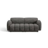 Treviso 3-Sitzer Sofa aus Bouclé in Dunkelgrau meliert (Miles Charcoal), 196x88 cm von Ferrani Interiors – Bild 1