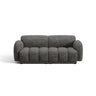 Treviso 3-Sitzer Sofa aus Bouclé in Dunkelgrau meliert (Miles Charcoal), 196x88 cm von Ferrani Interiors – Bild 1