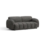 Treviso 3-Sitzer Sofa aus Bouclé in Dunkelgrau meliert (Miles Charcoal), 196x88 cm von Ferrani Interiors – Bild 3