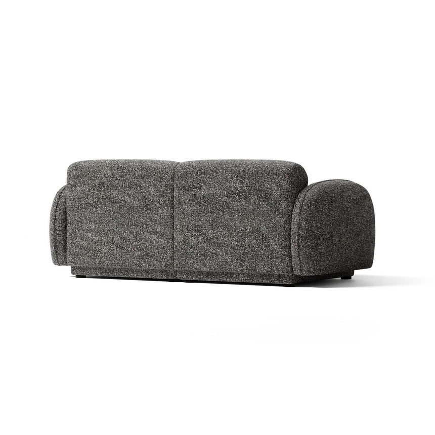 Treviso 3-Sitzer Sofa aus Bouclé in Dunkelgrau meliert (Miles Charcoal), 196x88 cm von Ferrani Interiors – Bild 5