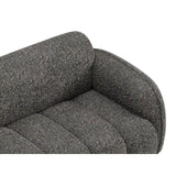 Treviso 3-Sitzer Sofa aus Bouclé in Dunkelgrau meliert (Miles Charcoal), 196x88 cm von Ferrani Interiors – Bild 7